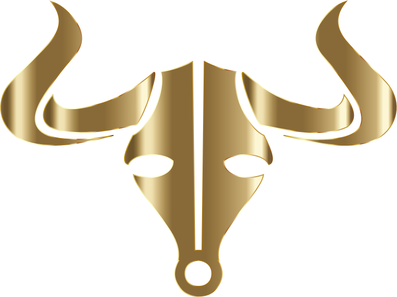 Gold Bull Icon No Background