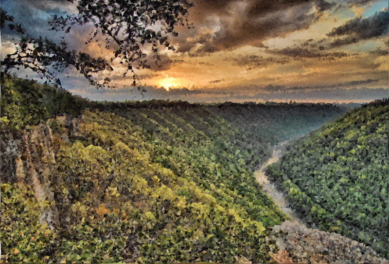 High Poly Forest Gorge