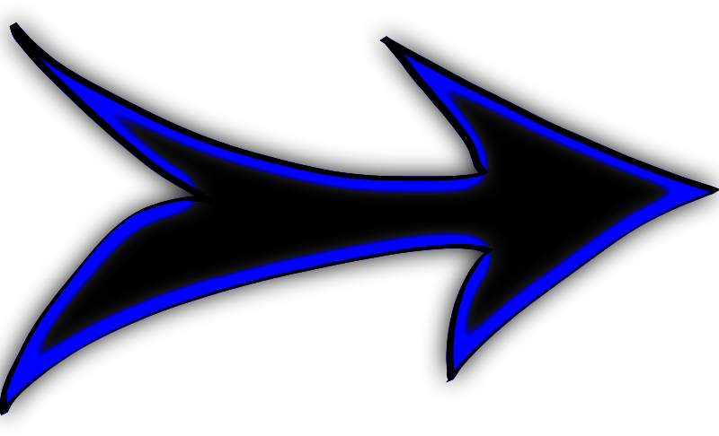 Black and Blue Arrow