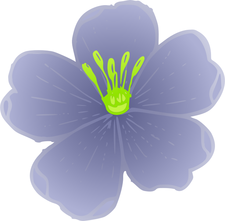 Western Blue Flax - Openclipart