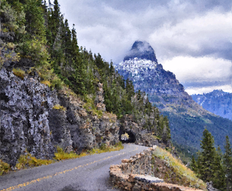 High Poly Glacier National Park