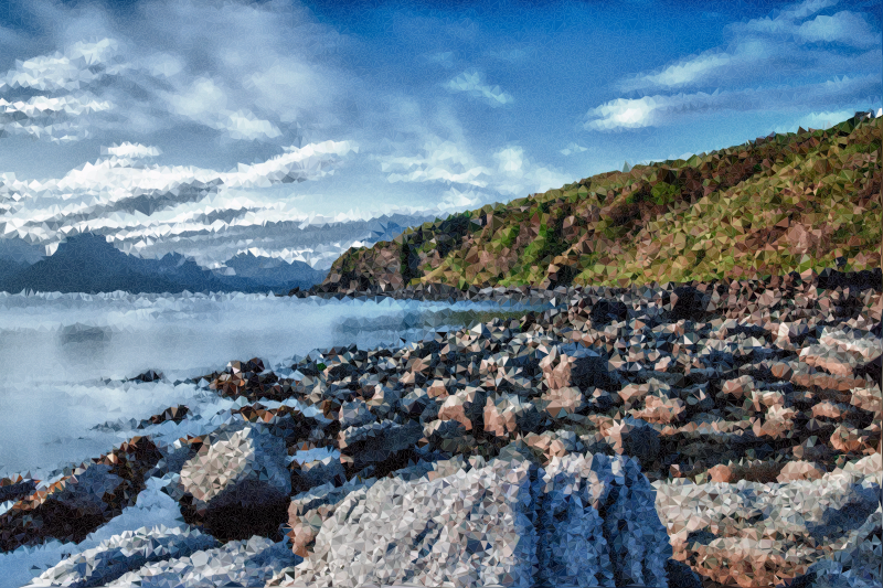 High Poly Coastal Landscape