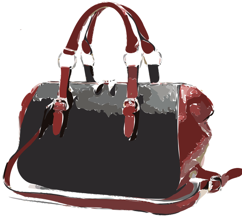 Black and Purple Purse Without Logo - Openclipart