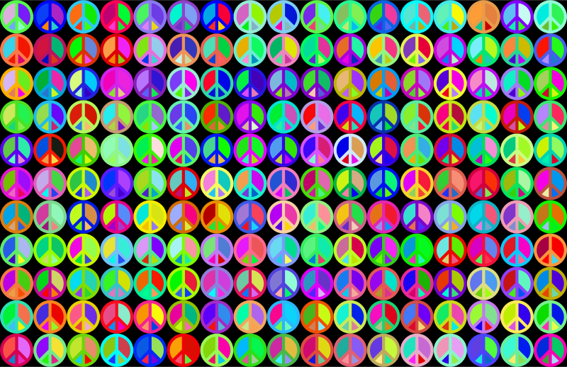 Prismatic Peace Sign Background 3