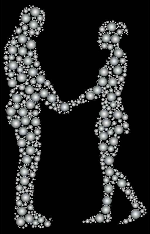 Prismatic Circles Couple Silhouette 6 11