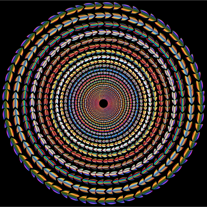 Polychromatic Colorful Direction Circle Vortex Variation 2