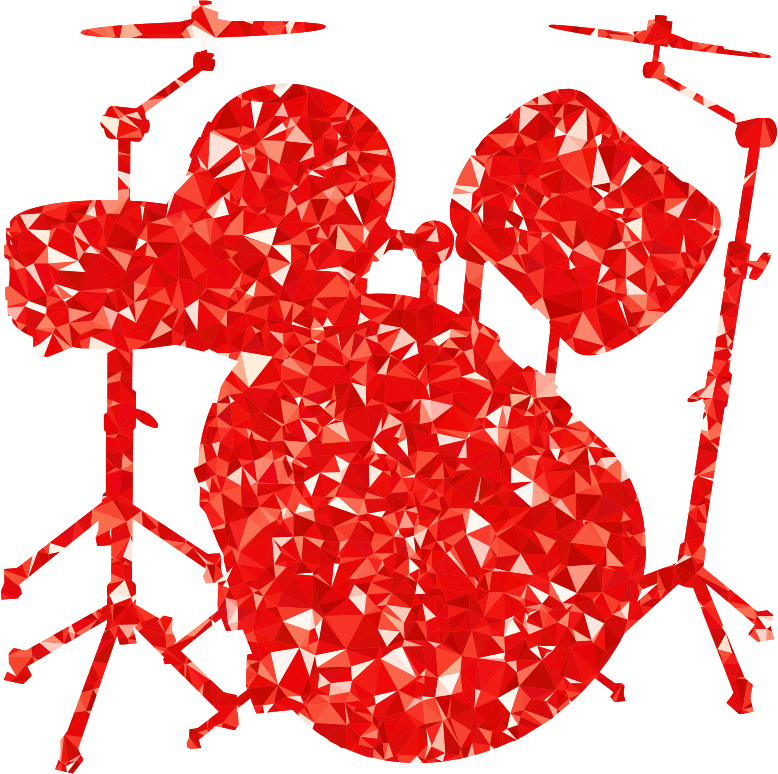 Ruby Drums Set Silhouette