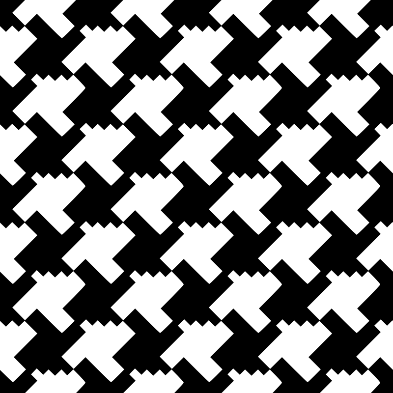 HoundsTooth Tessellation - Openclipart