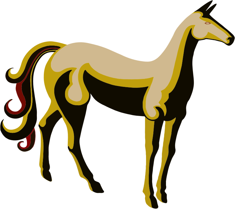 Vintage Stylized Horse