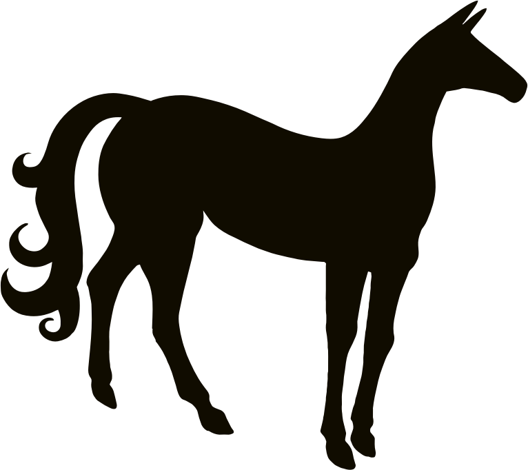 Vintage Stylized Horse Silhouette