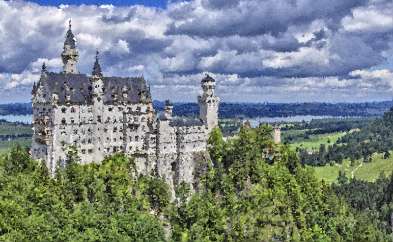 High Poly Neuschwanstein Castle