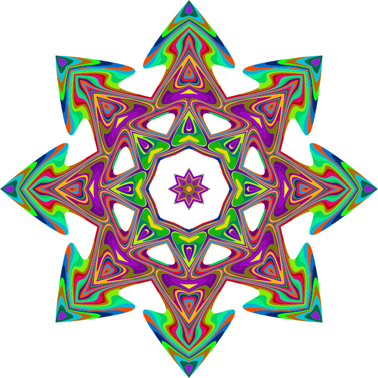 Psychedelic Geometric Star