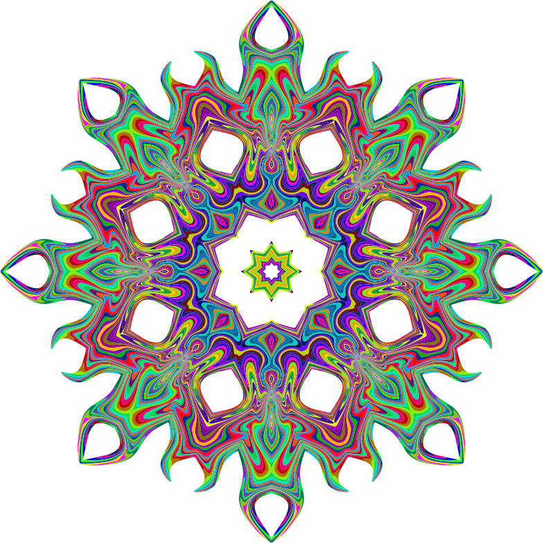 Psychedelic Geometric Star 2