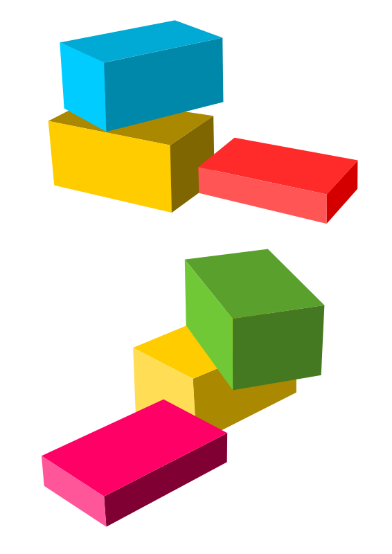 Colored boxes