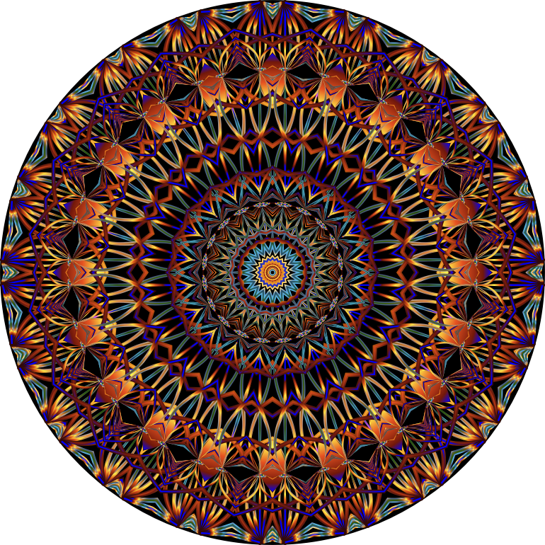 Prismatic Mandala Line Art 2