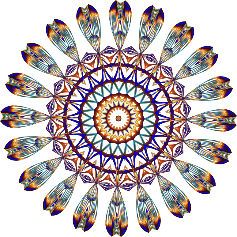 Prismatic Mandala Line Art 3 No Background