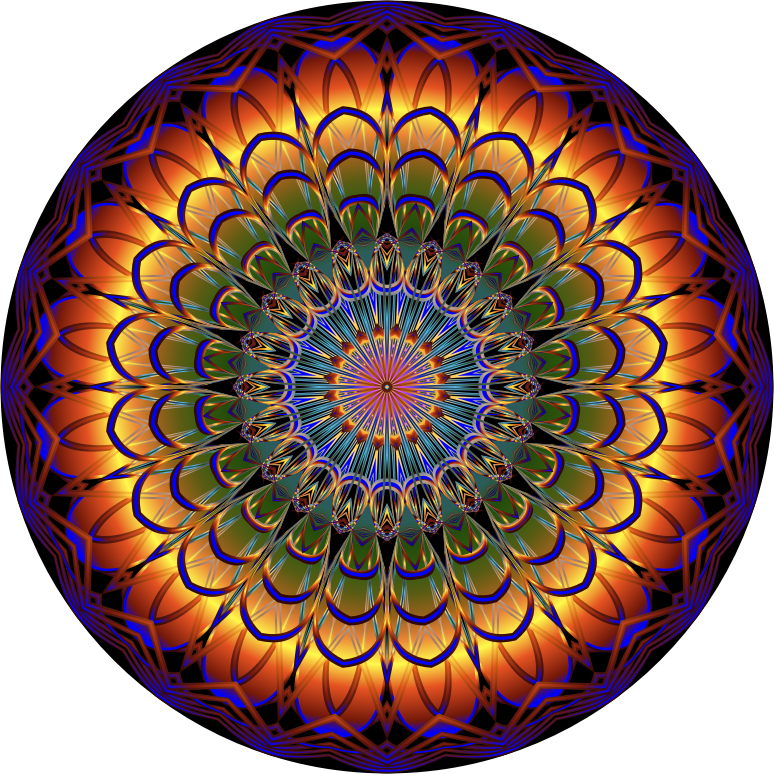 Prismatic Mandala Line Art 4