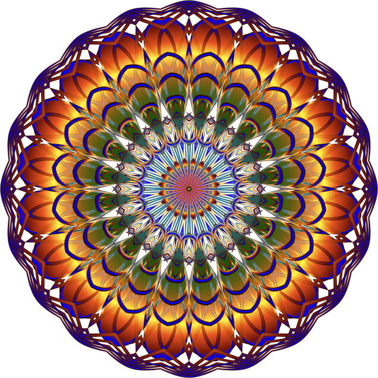 Prismatic Mandala Line Art 4 No Background