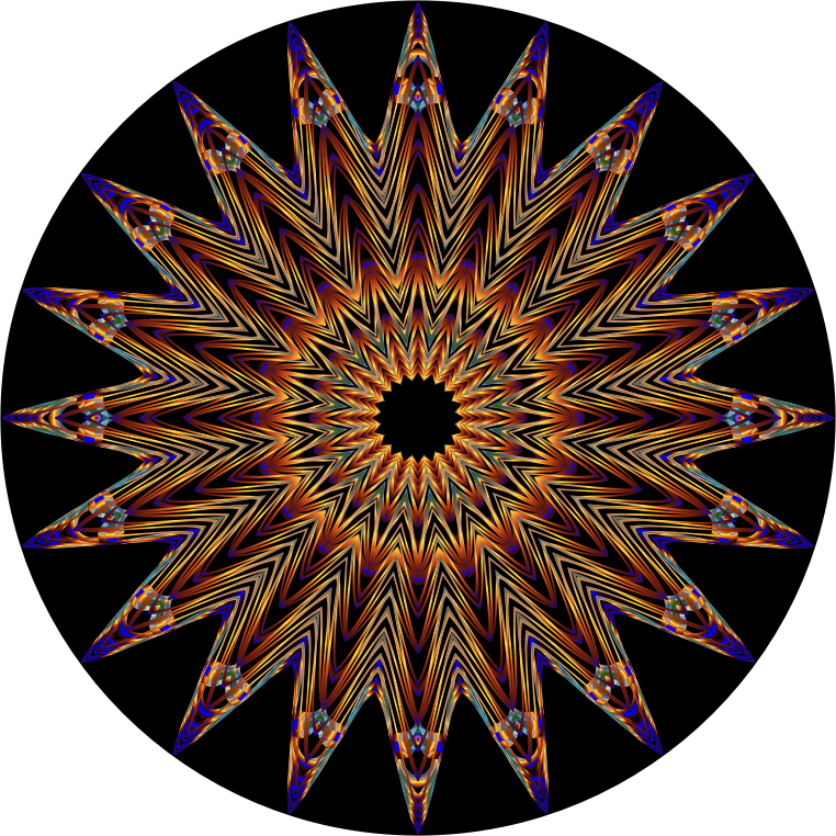 Prismatic Mandala Line Art 6