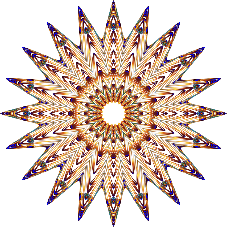 Prismatic Mandala Line Art 6 No Background