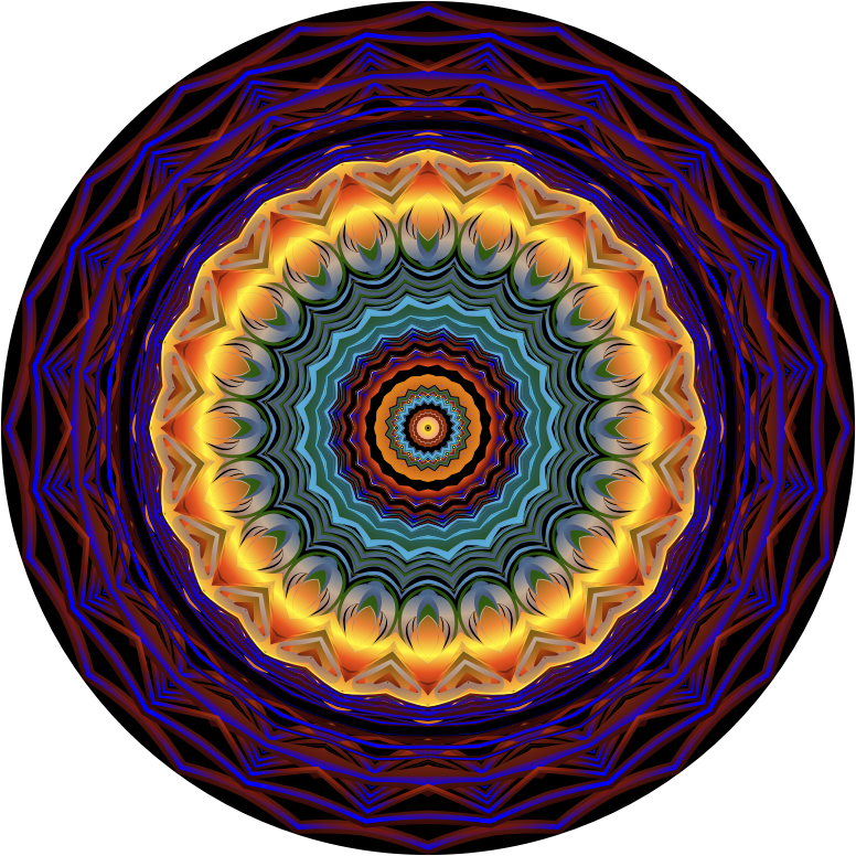 Prismatic Mandala Line Art 7