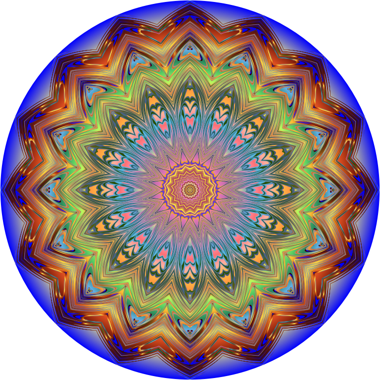 Prismatic Mandala Line Art 10 Variation 2