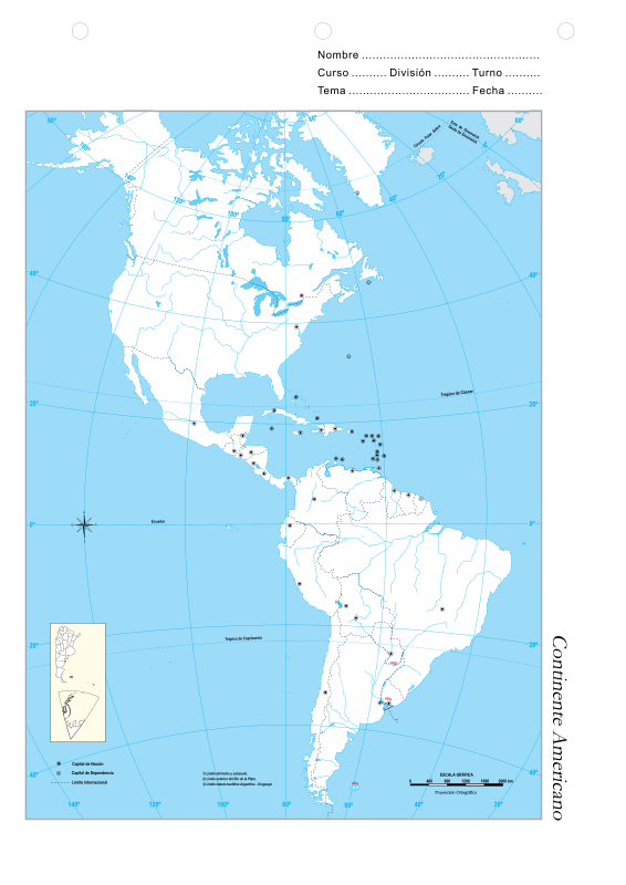 Mapas Escolares Argentina America