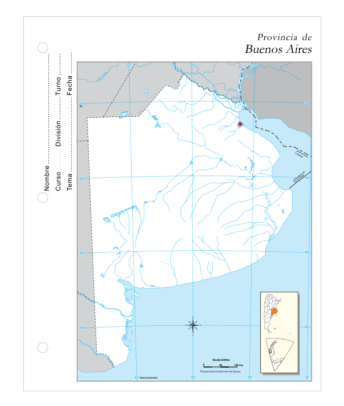 Mapas Escolares Argentina Buenos Aires