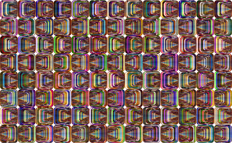 Prismatic Perspective Illusion 2 Pattern 4 Variation 3