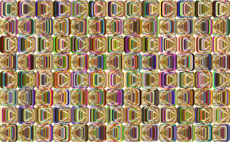 Prismatic Perspective Illusion 2 Pattern 4 Variation 4