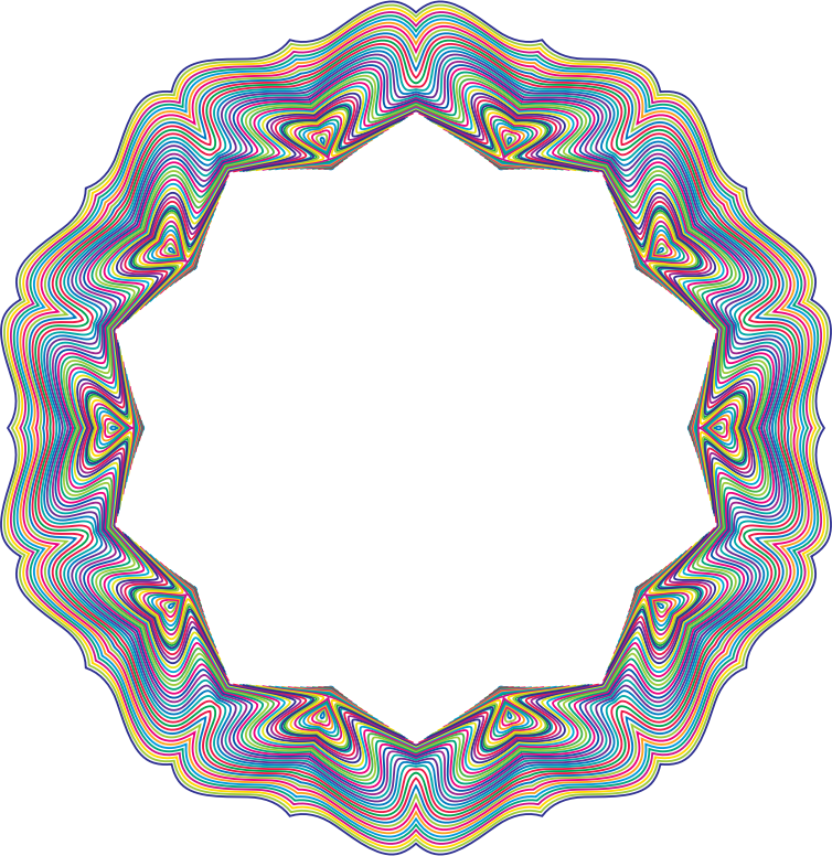 Prismatic Waves Frame