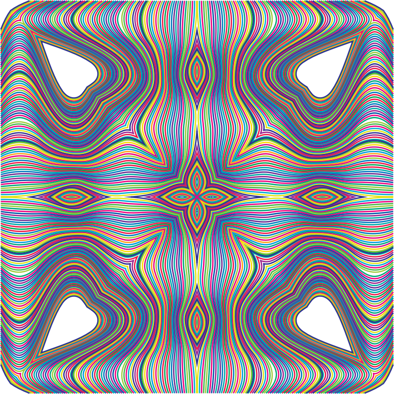 Prismatic Waves Design 4
