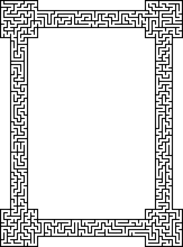 Maze frame