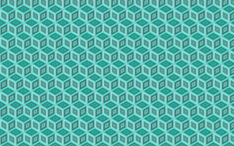 Seamless Monochromatic Isometric Cube Pattern