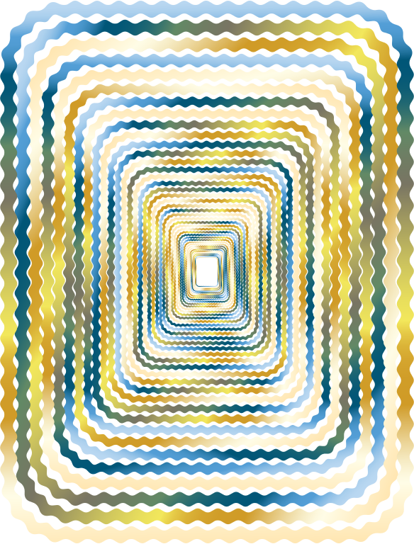 Prismatic Wave Border Perspective 2 No Background