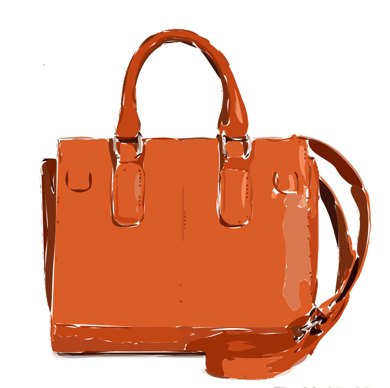 Orange Handbag - Openclipart