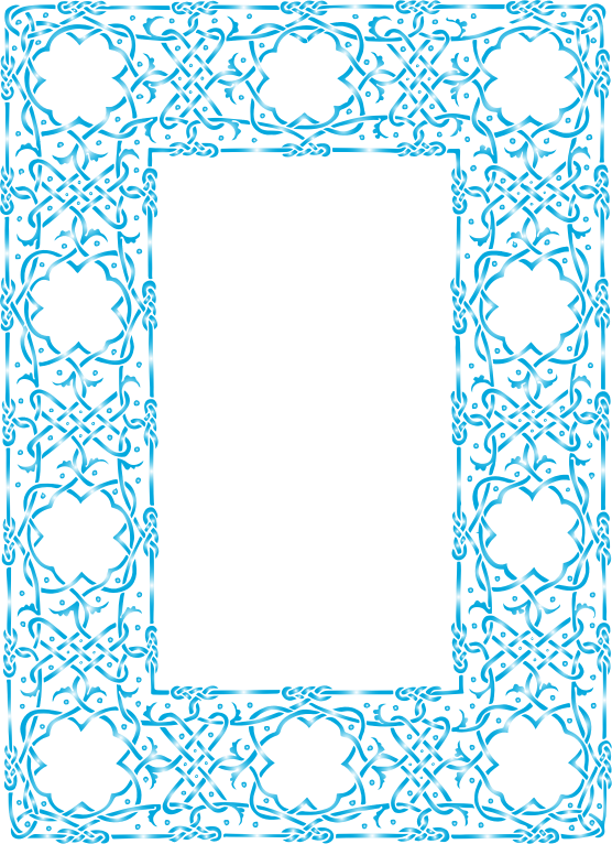 Prismatic Ornate Geometric Frame No Background