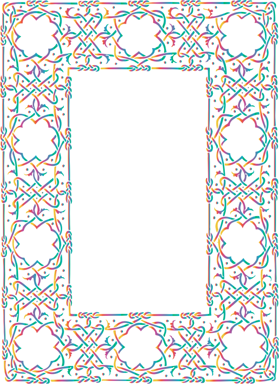 Prismatic Ornate Geometric Frame 2 No Background