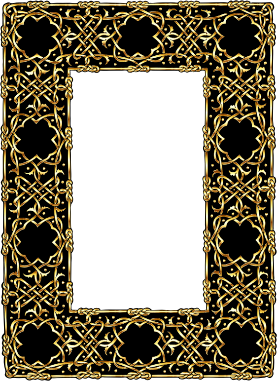 Gold Ornate Geometric Frame 2 - Openclipart