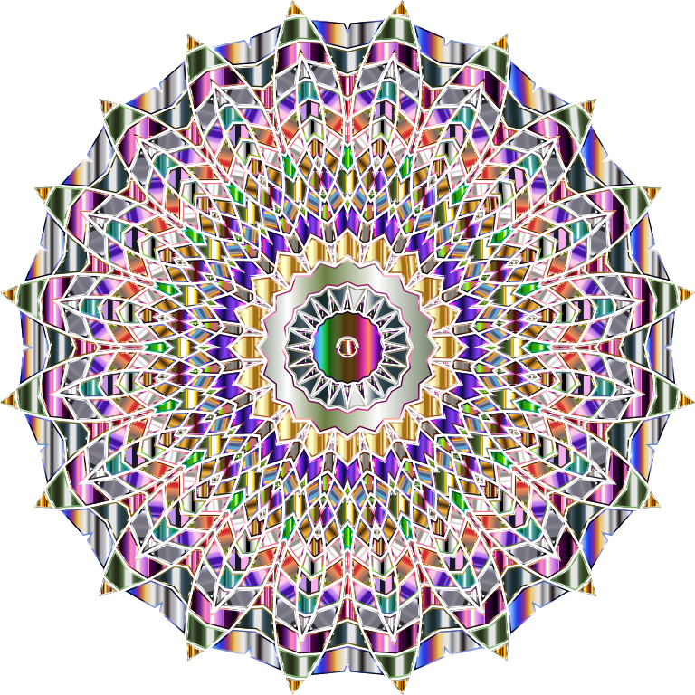 Chromatic Mandala No Background