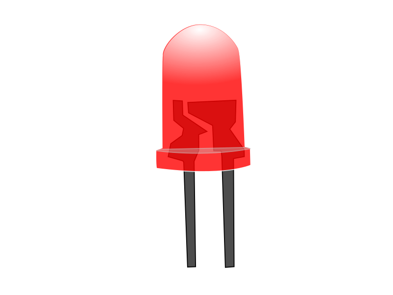 Red LED Lamp (On)