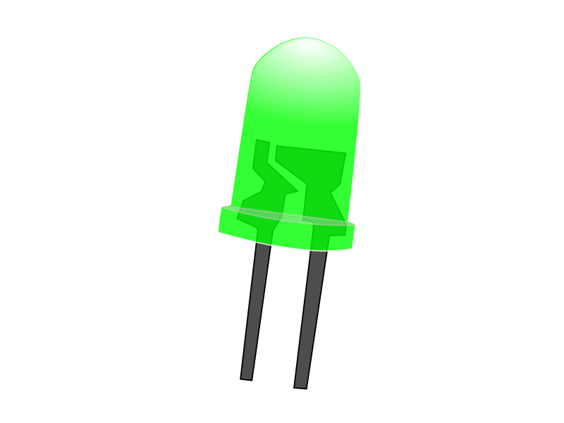 Green LED Lamp (On)