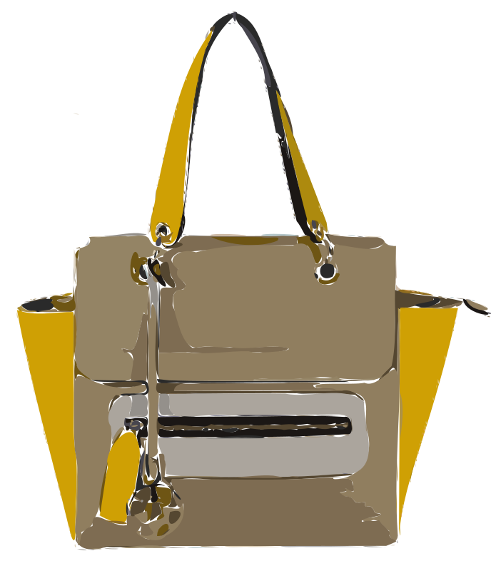 Funky Tan Yellow Bag without Logo - Openclipart