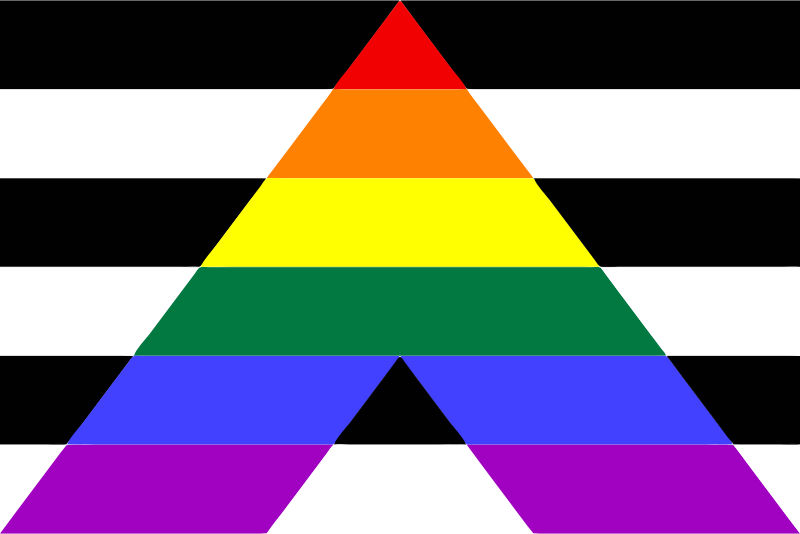 Straight ally flag