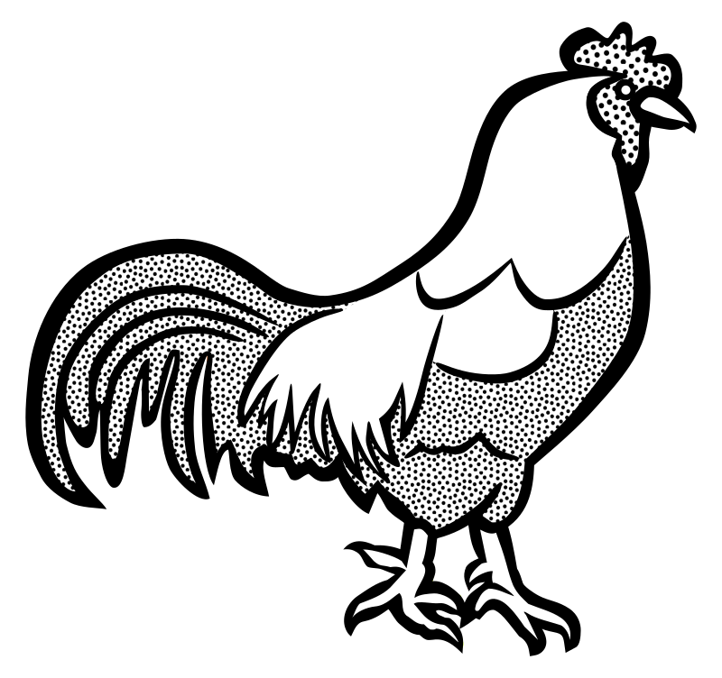 cock - lineart