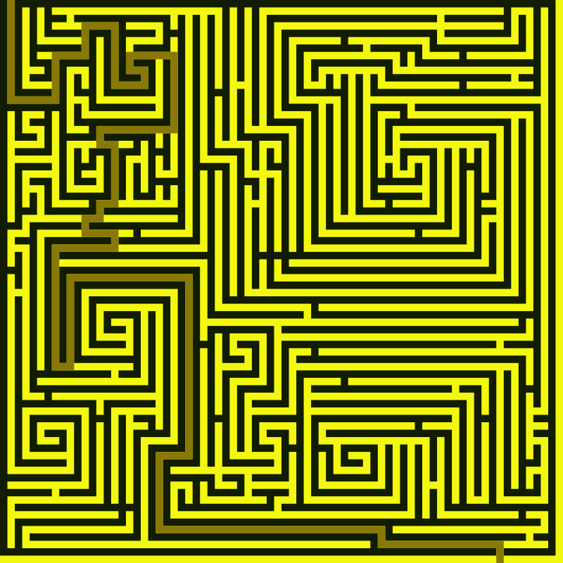 Spiral Maze Solution