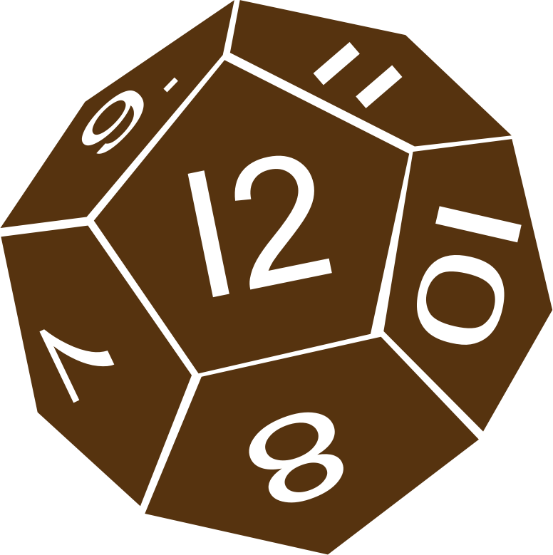 d12 dice vector