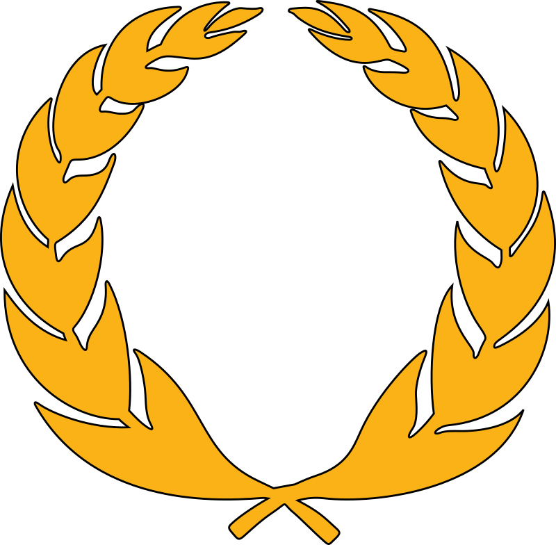 Stylised laurel wreath