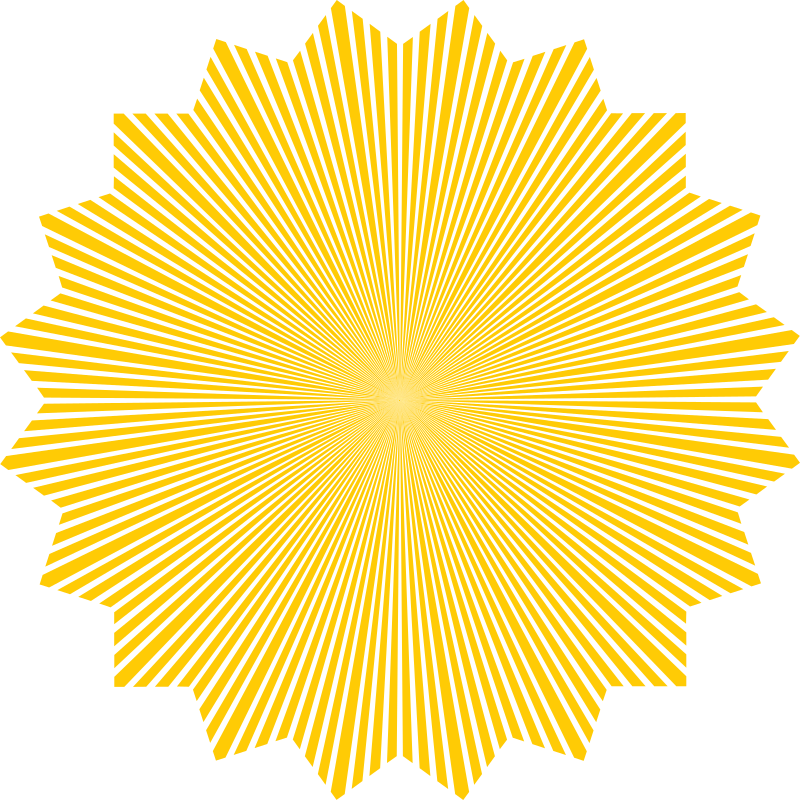 Sunbeam pattern