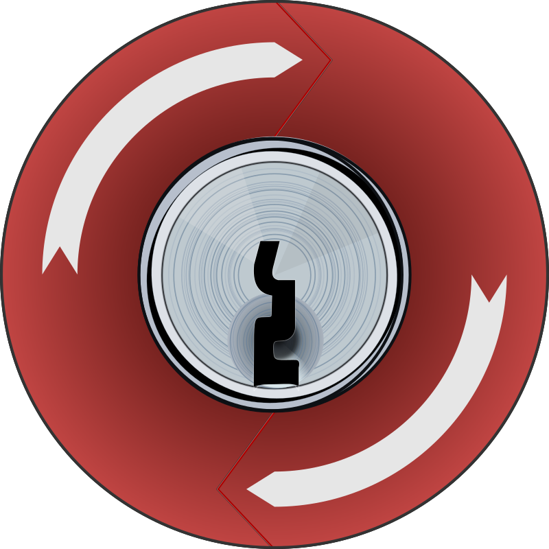 Key Lock E-Stop Push Button